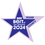 Signature Smiles | Indy Week Best of the Triangle 2024 Wake County award star badge